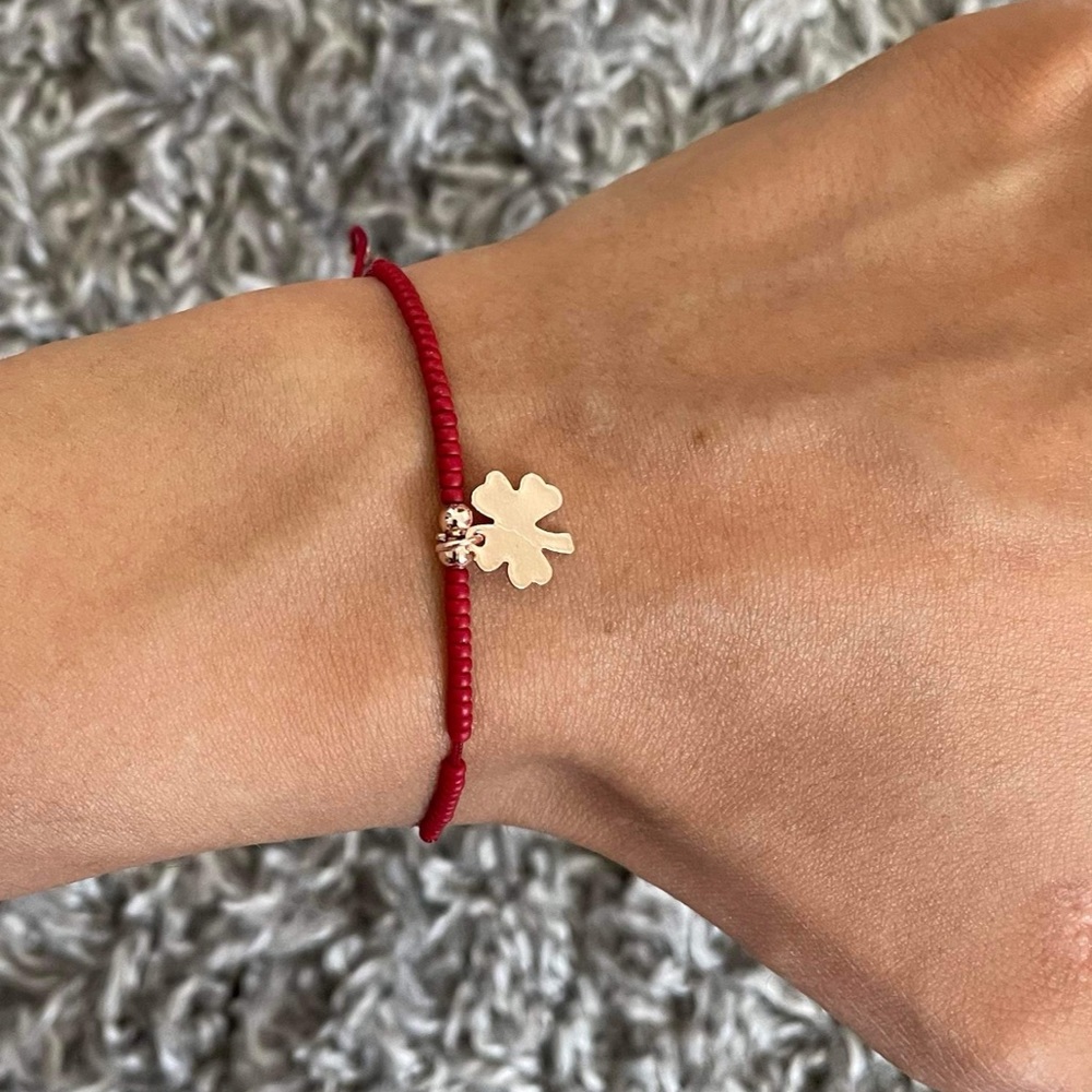 Handmade bracelet with different colours and shapes